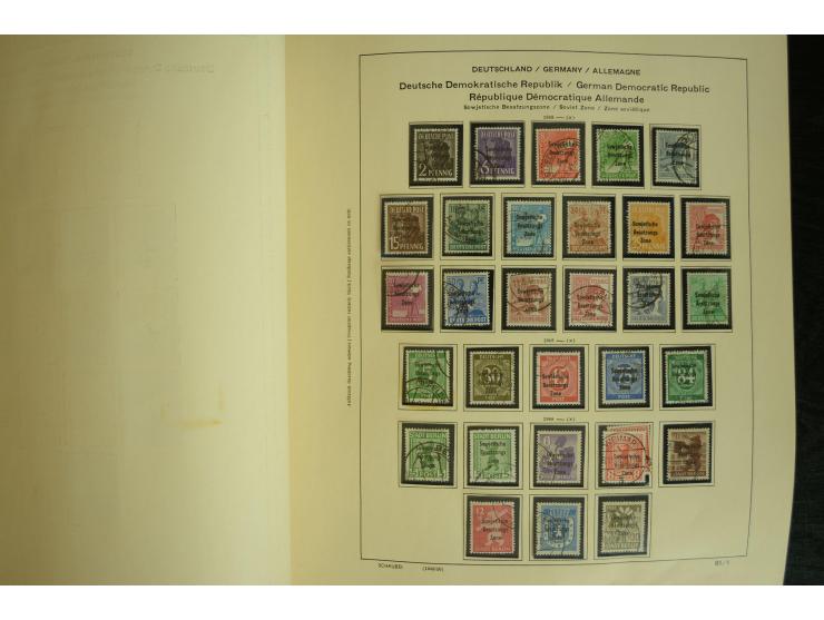 1945/2012, ungebrauchte/postfrische und gestempelte Sammlung, dabei Bizone mit besseren u.a. Mi.-Nr. 93I XG gestempelt mit Fo