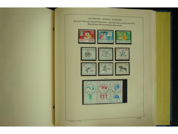 1945/2012, ungebrauchte/postfrische und gestempelte Sammlung, dabei Bizone mit besseren u.a. Mi.-Nr. 93I XG gestempelt mit Fo