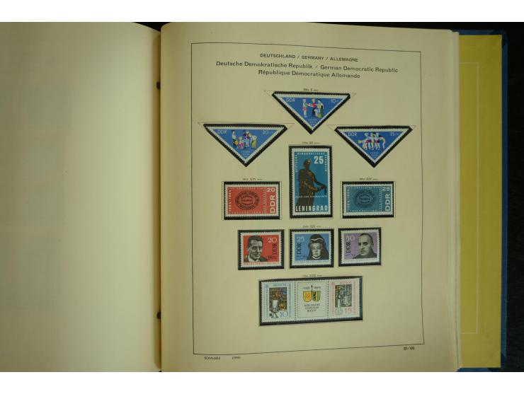 1945/2012, ungebrauchte/postfrische und gestempelte Sammlung, dabei Bizone mit besseren u.a. Mi.-Nr. 93I XG gestempelt mit Fo