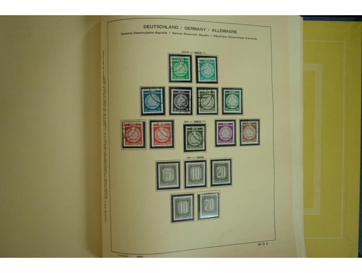 1945/2012, ungebrauchte/postfrische und gestempelte Sammlung, dabei Bizone mit besseren u.a. Mi.-Nr. 93I XG gestempelt mit Fo