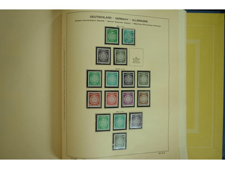 1945/2012, ungebrauchte/postfrische und gestempelte Sammlung, dabei Bizone mit besseren u.a. Mi.-Nr. 93I XG gestempelt mit Fo