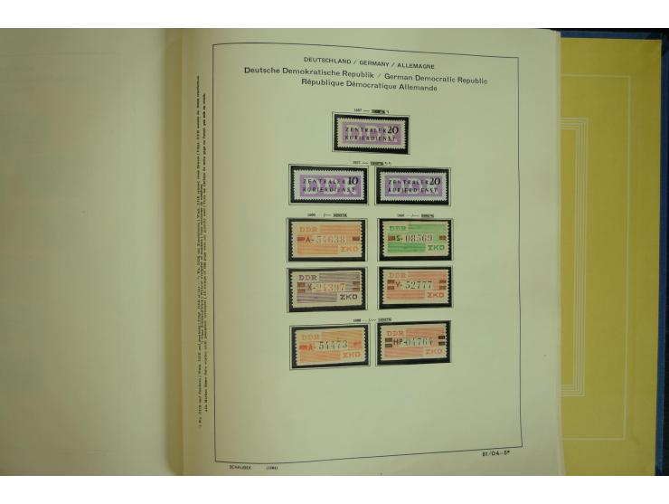 1945/2012, ungebrauchte/postfrische und gestempelte Sammlung, dabei Bizone mit besseren u.a. Mi.-Nr. 93I XG gestempelt mit Fo