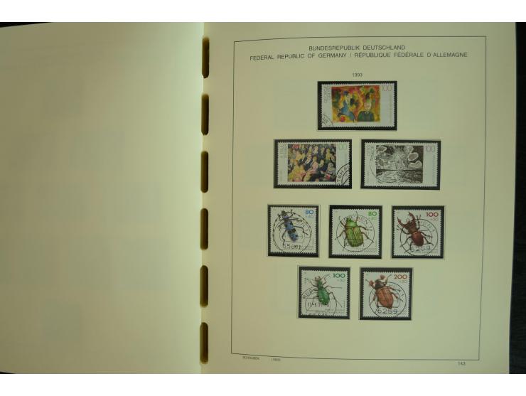 1945/2012, ungebrauchte/postfrische und gestempelte Sammlung, dabei Bizone mit besseren u.a. Mi.-Nr. 93I XG gestempelt mit Fo