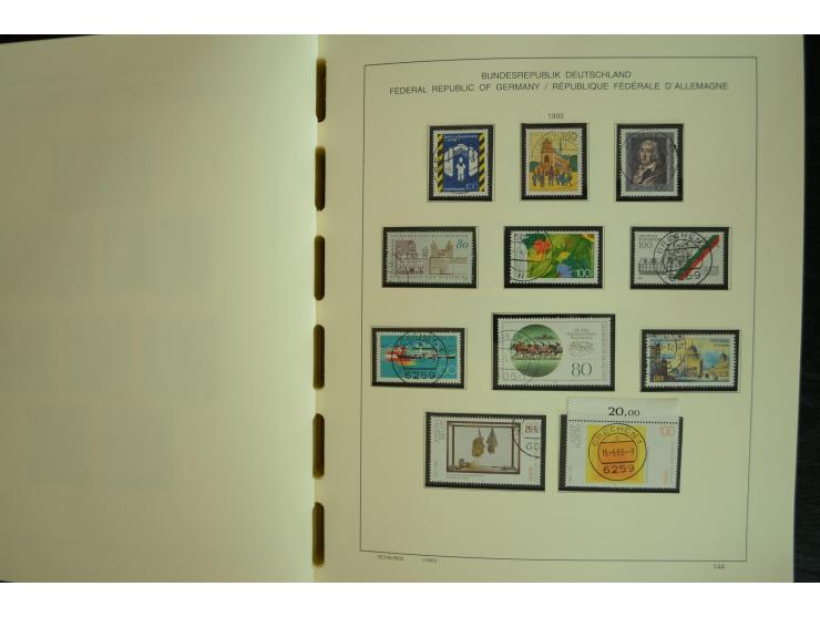 1945/2012, ungebrauchte/postfrische und gestempelte Sammlung, dabei Bizone mit besseren u.a. Mi.-Nr. 93I XG gestempelt mit Fo