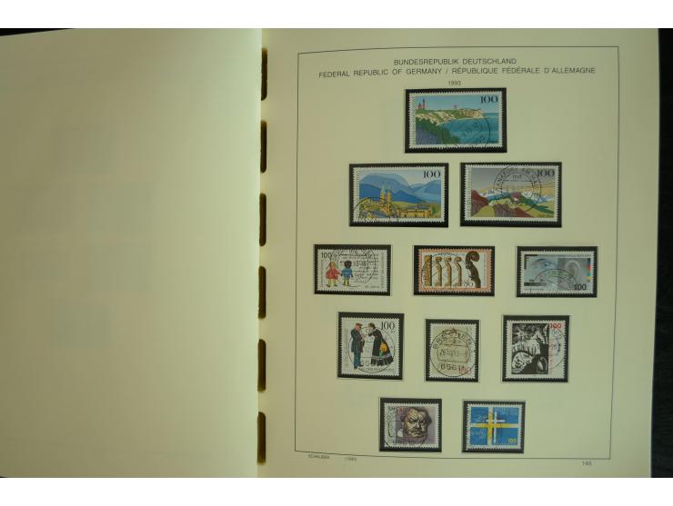 1945/2012, ungebrauchte/postfrische und gestempelte Sammlung, dabei Bizone mit besseren u.a. Mi.-Nr. 93I XG gestempelt mit Fo