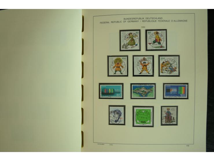 1945/2012, ungebrauchte/postfrische und gestempelte Sammlung, dabei Bizone mit besseren u.a. Mi.-Nr. 93I XG gestempelt mit Fo