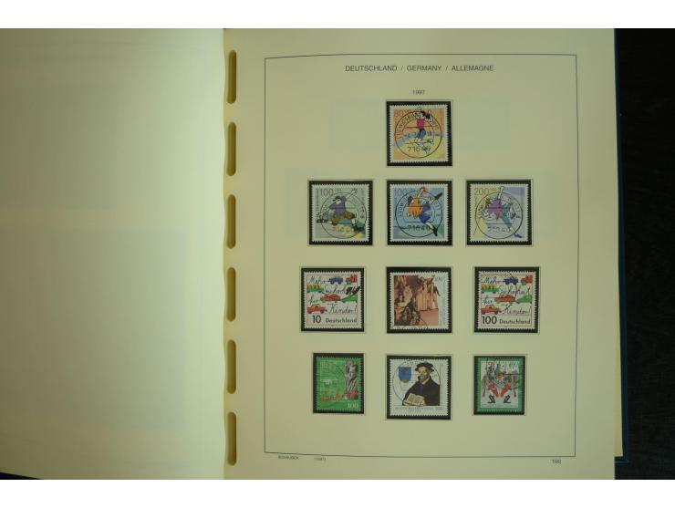 1945/2012, ungebrauchte/postfrische und gestempelte Sammlung, dabei Bizone mit besseren u.a. Mi.-Nr. 93I XG gestempelt mit Fo