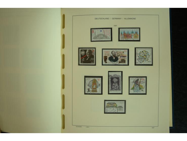1945/2012, ungebrauchte/postfrische und gestempelte Sammlung, dabei Bizone mit besseren u.a. Mi.-Nr. 93I XG gestempelt mit Fo