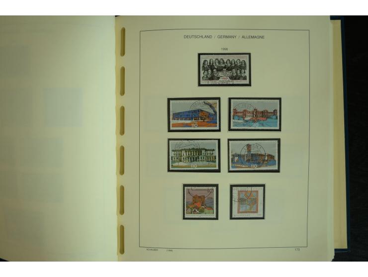 1945/2012, ungebrauchte/postfrische und gestempelte Sammlung, dabei Bizone mit besseren u.a. Mi.-Nr. 93I XG gestempelt mit Fo