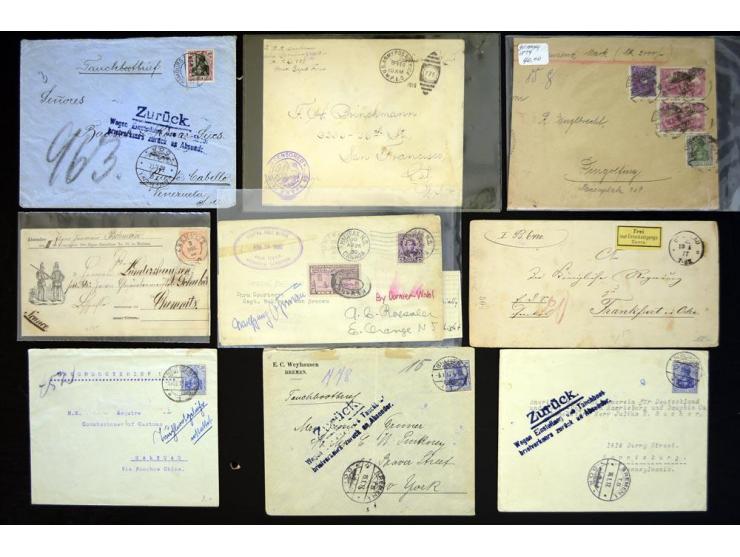 1860/1950 (ca.), hochinteressanter Posten mit vielen Besonderheiten ab Altdeutschland bis Flugpost nach 1945 (u.a. Ersatz-Aer
