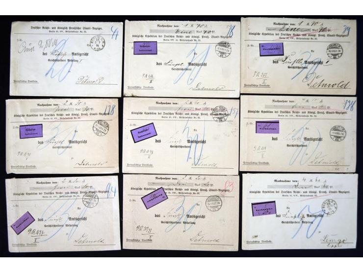 1860/1950 (ca.), hochinteressanter Posten mit vielen Besonderheiten ab Altdeutschland bis Flugpost nach 1945 (u.a. Ersatz-Aer