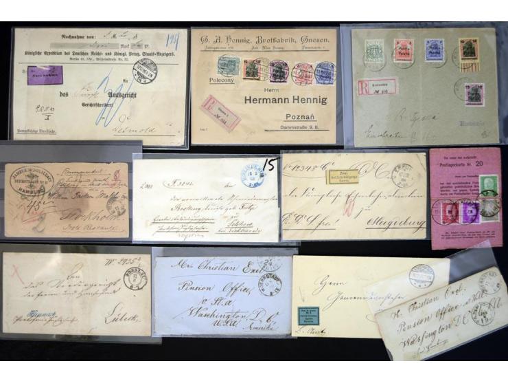1860/1950 (ca.), hochinteressanter Posten mit vielen Besonderheiten ab Altdeutschland bis Flugpost nach 1945 (u.a. Ersatz-Aer