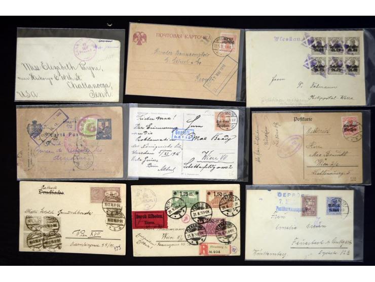1860/1950 (ca.), hochinteressanter Posten mit vielen Besonderheiten ab Altdeutschland bis Flugpost nach 1945 (u.a. Ersatz-Aer