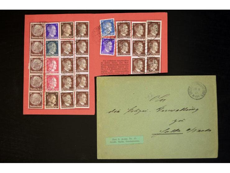 1860/1950 (ca.), hochinteressanter Posten mit vielen Besonderheiten ab Altdeutschland bis Flugpost nach 1945 (u.a. Ersatz-Aer
