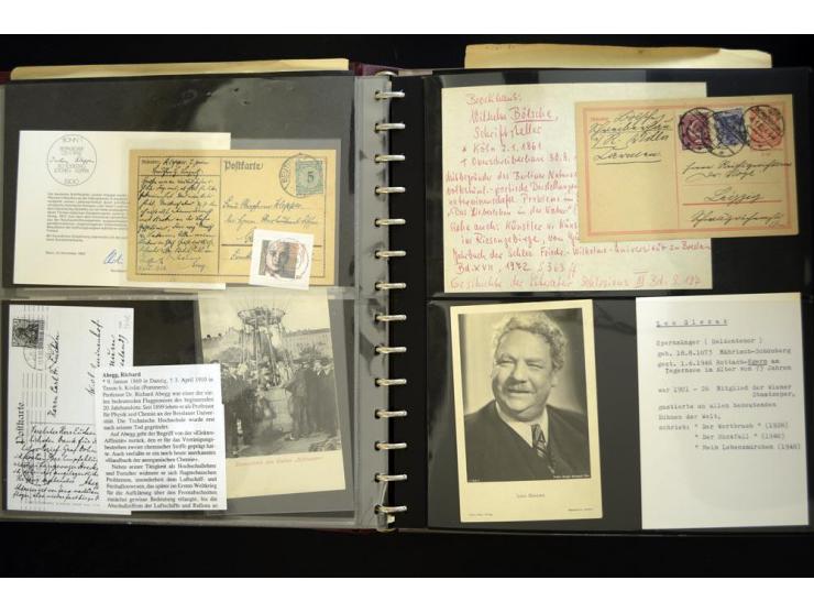 BRESLAU: 1658/1945 (ca.), umfangreiche Material-Sammlung mit hunderten von Firmenrechnungen, Quittungen, diversen Anschreiben