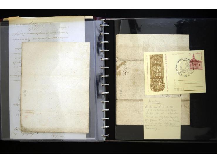 BRESLAU: 1658/1945 (ca.), umfangreiche Material-Sammlung mit hunderten von Firmenrechnungen, Quittungen, diversen Anschreiben