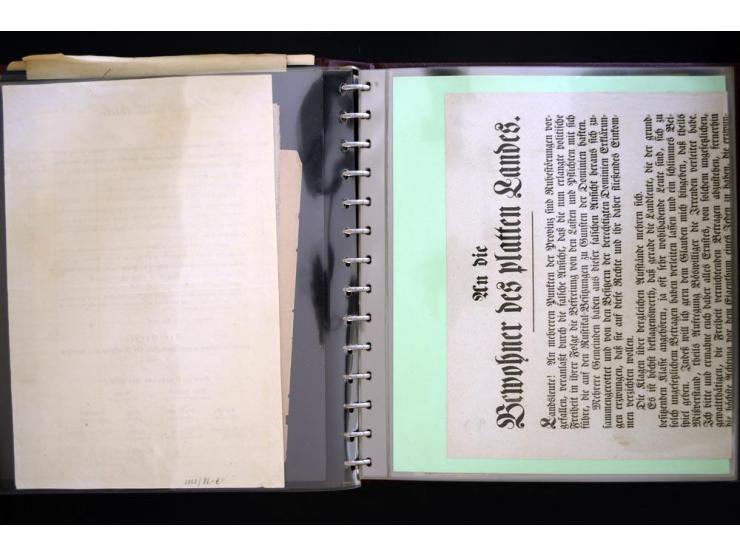 BRESLAU: 1658/1945 (ca.), umfangreiche Material-Sammlung mit hunderten von Firmenrechnungen, Quittungen, diversen Anschreiben