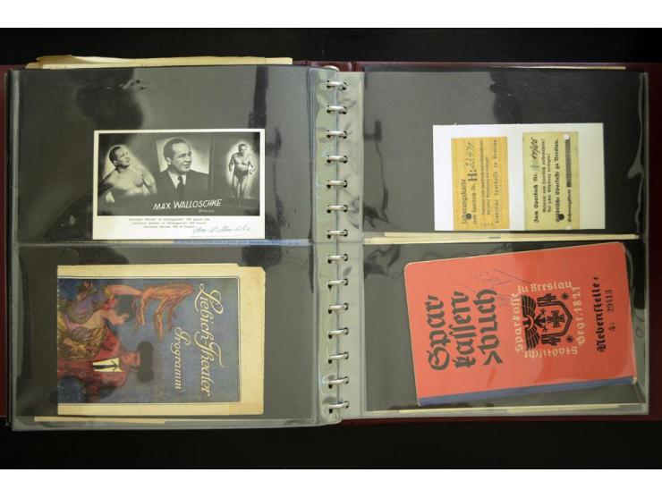BRESLAU: 1658/1945 (ca.), umfangreiche Material-Sammlung mit hunderten von Firmenrechnungen, Quittungen, diversen Anschreiben