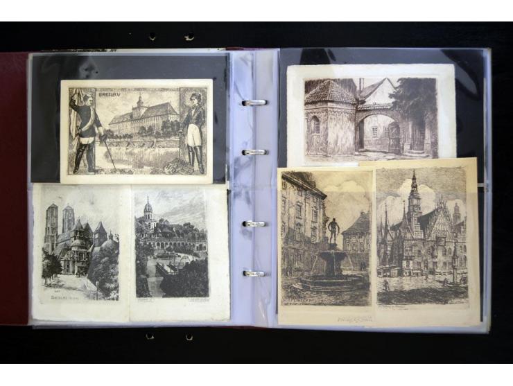 BRESLAU: 1658/1945 (ca.), umfangreiche Material-Sammlung mit hunderten von Firmenrechnungen, Quittungen, diversen Anschreiben