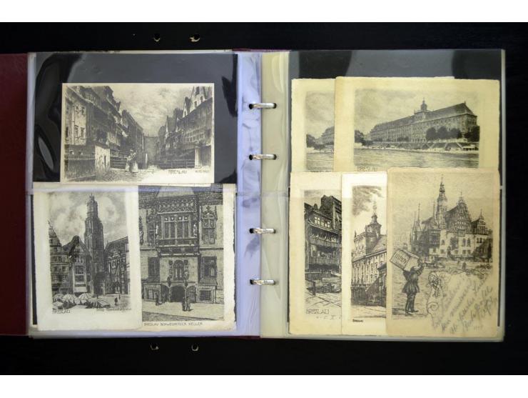 BRESLAU: 1658/1945 (ca.), umfangreiche Material-Sammlung mit hunderten von Firmenrechnungen, Quittungen, diversen Anschreiben