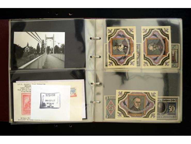 BRESLAU: 1658/1945 (ca.), umfangreiche Material-Sammlung mit hunderten von Firmenrechnungen, Quittungen, diversen Anschreiben