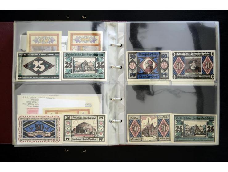 BRESLAU: 1658/1945 (ca.), umfangreiche Material-Sammlung mit hunderten von Firmenrechnungen, Quittungen, diversen Anschreiben