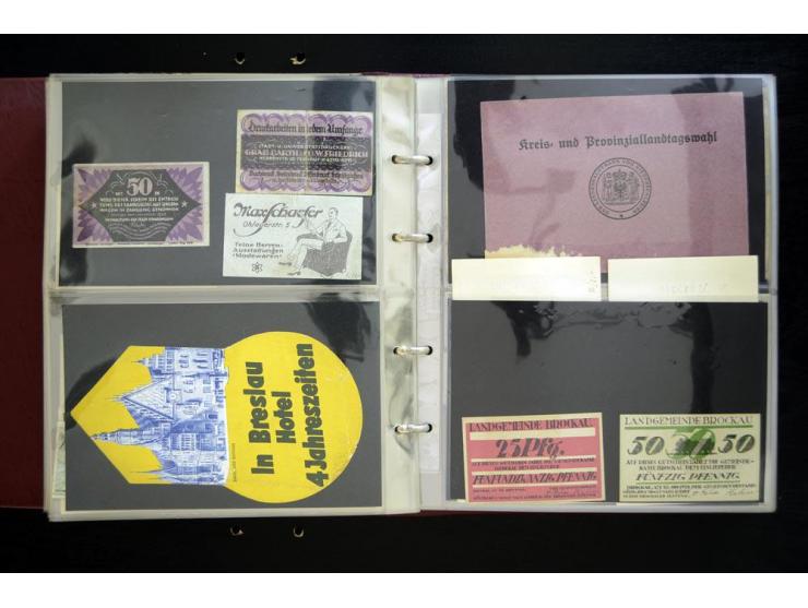 BRESLAU: 1658/1945 (ca.), umfangreiche Material-Sammlung mit hunderten von Firmenrechnungen, Quittungen, diversen Anschreiben