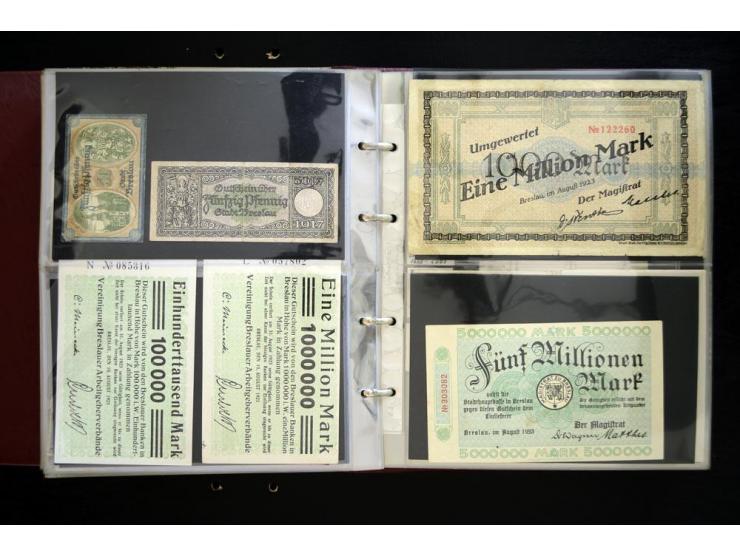 BRESLAU: 1658/1945 (ca.), umfangreiche Material-Sammlung mit hunderten von Firmenrechnungen, Quittungen, diversen Anschreiben