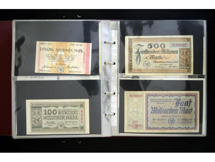 BRESLAU: 1658/1945 (ca.), umfangreiche Material-Sammlung mit hunderten von Firmenrechnungen, Quittungen, diversen Anschreiben