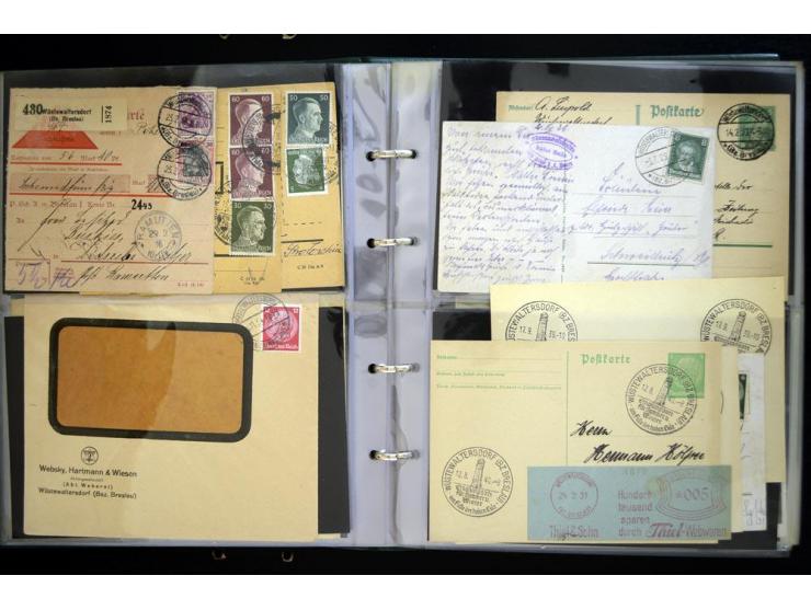 EULENGEBIRGE: 1852/1945, Sammlung mit Schwerpunkt bei den Ansichtskarten mit einige frühen und besseren Karten, dazu Stempel-