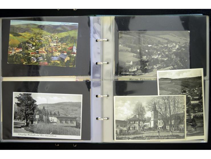 EULENGEBIRGE: 1852/1945, Sammlung mit Schwerpunkt bei den Ansichtskarten mit einige frühen und besseren Karten, dazu Stempel-