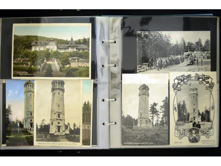 EULENGEBIRGE: 1852/1945, Sammlung mit Schwerpunkt bei den Ansichtskarten mit einige frühen und besseren Karten, dazu Stempel-
