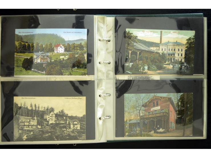 EULENGEBIRGE: 1852/1945, Sammlung mit Schwerpunkt bei den Ansichtskarten mit einige frühen und besseren Karten, dazu Stempel-