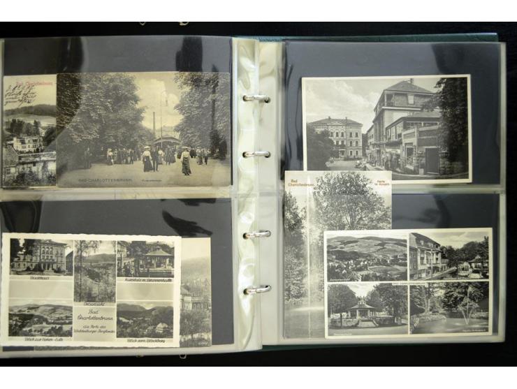 EULENGEBIRGE: 1852/1945, Sammlung mit Schwerpunkt bei den Ansichtskarten mit einige frühen und besseren Karten, dazu Stempel-