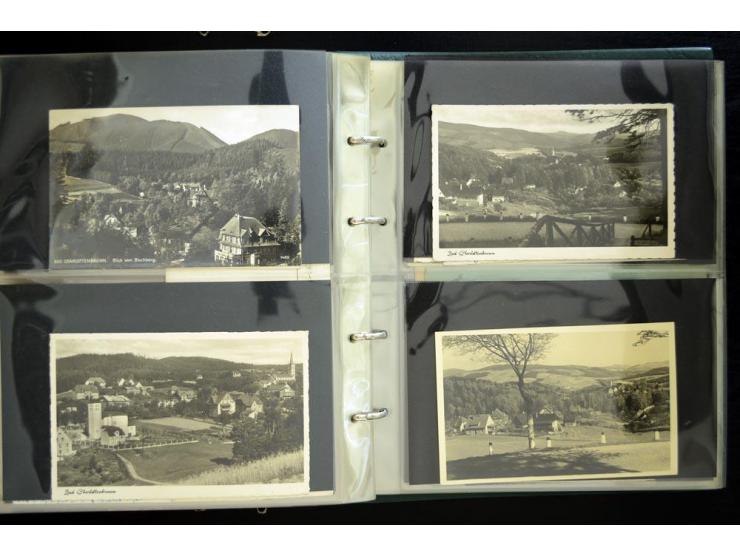 EULENGEBIRGE: 1852/1945, Sammlung mit Schwerpunkt bei den Ansichtskarten mit einige frühen und besseren Karten, dazu Stempel-