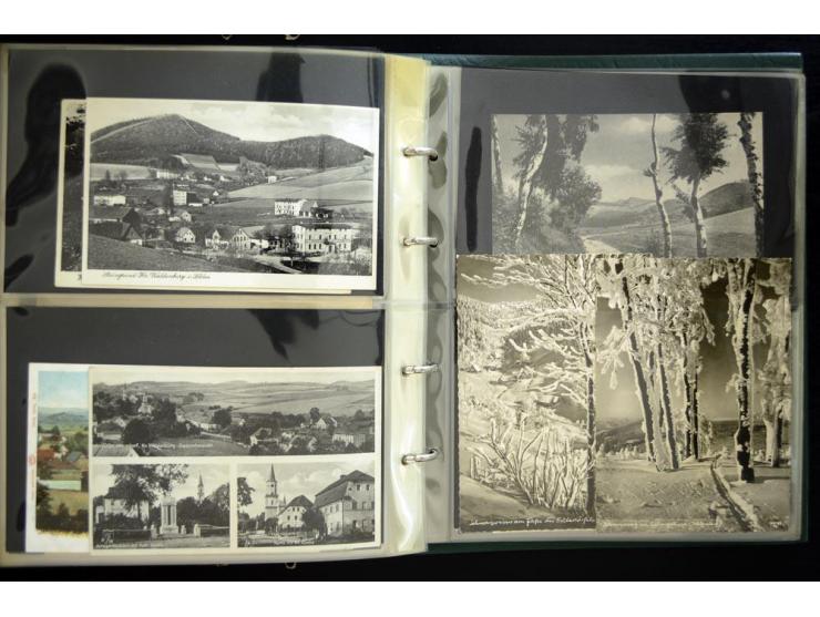 EULENGEBIRGE: 1852/1945, Sammlung mit Schwerpunkt bei den Ansichtskarten mit einige frühen und besseren Karten, dazu Stempel-