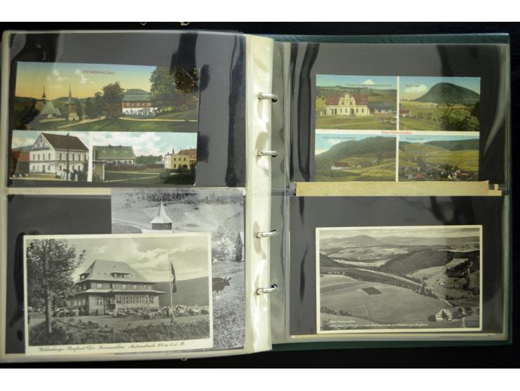 EULENGEBIRGE: 1852/1945, Sammlung mit Schwerpunkt bei den Ansichtskarten mit einige frühen und besseren Karten, dazu Stempel-