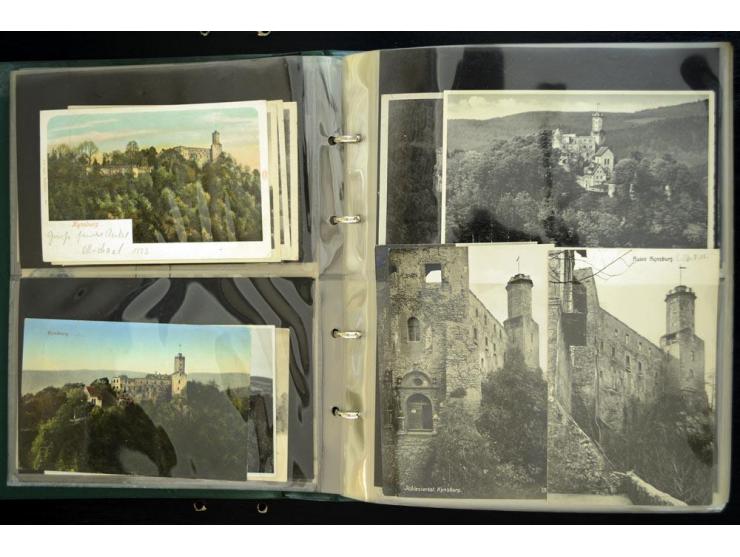 EULENGEBIRGE: 1852/1945, Sammlung mit Schwerpunkt bei den Ansichtskarten mit einige frühen und besseren Karten, dazu Stempel-