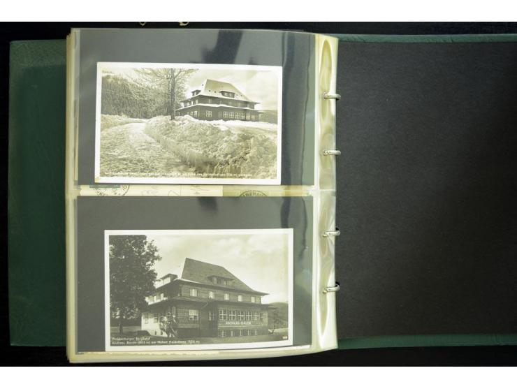 EULENGEBIRGE: 1852/1945, Sammlung mit Schwerpunkt bei den Ansichtskarten mit einige frühen und besseren Karten, dazu Stempel-