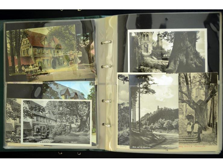 EULENGEBIRGE: 1852/1945, Sammlung mit Schwerpunkt bei den Ansichtskarten mit einige frühen und besseren Karten, dazu Stempel-