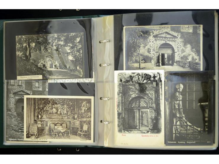 EULENGEBIRGE: 1852/1945, Sammlung mit Schwerpunkt bei den Ansichtskarten mit einige frühen und besseren Karten, dazu Stempel-