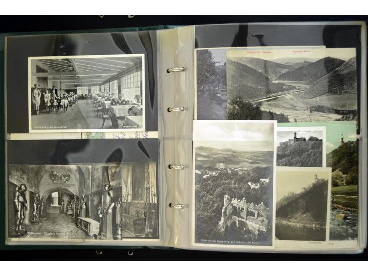 EULENGEBIRGE: 1852/1945, Sammlung mit Schwerpunkt bei den Ansichtskarten mit einige frühen und besseren Karten, dazu Stempel-