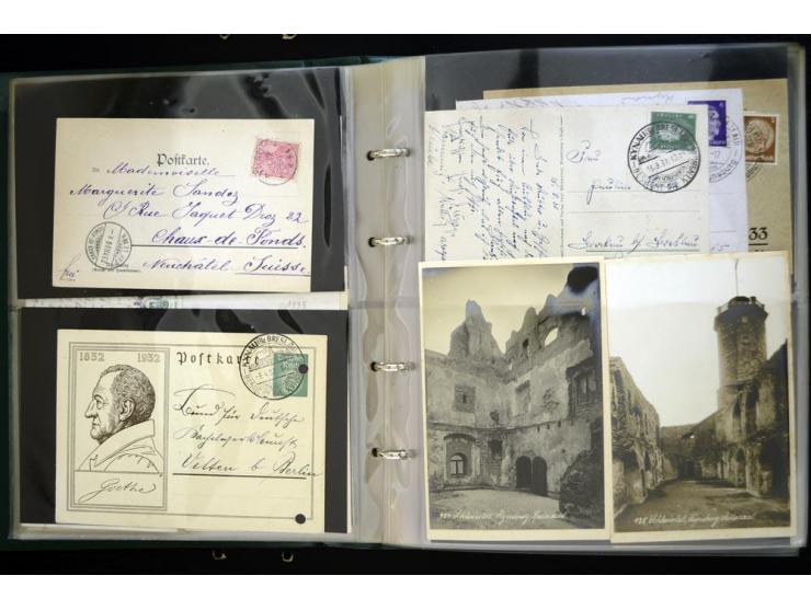EULENGEBIRGE: 1852/1945, Sammlung mit Schwerpunkt bei den Ansichtskarten mit einige frühen und besseren Karten, dazu Stempel-
