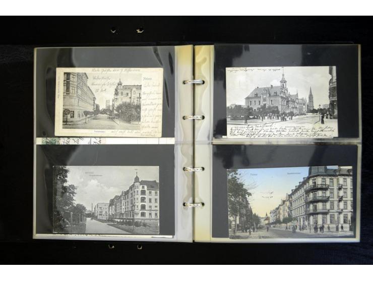 LANDKREIS NEISSE: 1829/1946, Sammlung mit vielen Ansichtskarten mit besseren und einigen Stempeln-Belegen ab Vorphila, dabei 