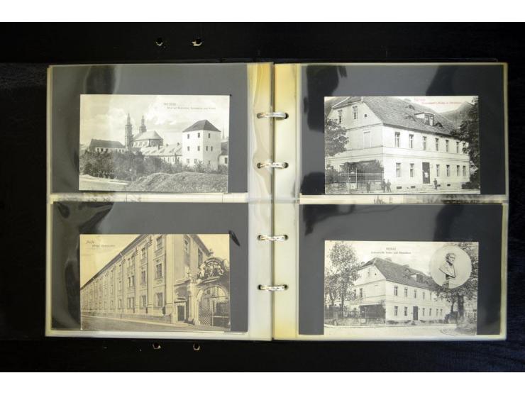 LANDKREIS NEISSE: 1829/1946, Sammlung mit vielen Ansichtskarten mit besseren und einigen Stempeln-Belegen ab Vorphila, dabei 