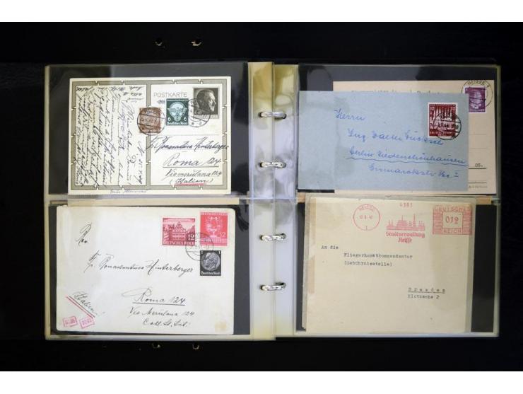 LANDKREIS NEISSE: 1829/1946, Sammlung mit vielen Ansichtskarten mit besseren und einigen Stempeln-Belegen ab Vorphila, dabei 