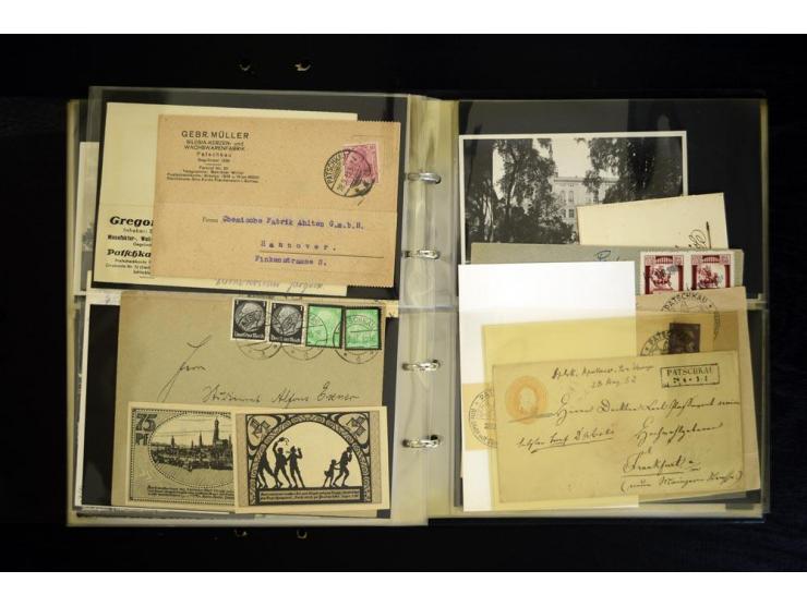 LANDKREIS NEISSE: 1829/1946, Sammlung mit vielen Ansichtskarten mit besseren und einigen Stempeln-Belegen ab Vorphila, dabei 