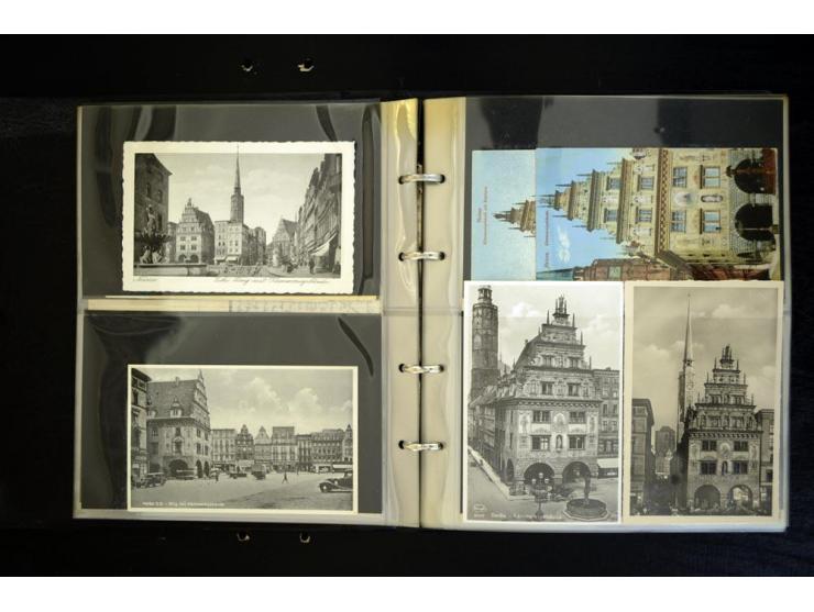 LANDKREIS NEISSE: 1829/1946, Sammlung mit vielen Ansichtskarten mit besseren und einigen Stempeln-Belegen ab Vorphila, dabei 