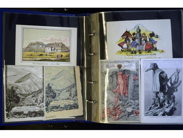 RIESENGEBIERGE: 1785/1945, sehr umfangreiche Sammlung mit geschätzt 1000 - 1500 Ansichtskarten und sehr vielen Stempel-Belege