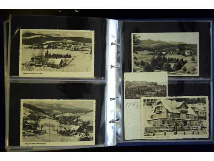 RIESENGEBIERGE: 1785/1945, sehr umfangreiche Sammlung mit geschätzt 1000 - 1500 Ansichtskarten und sehr vielen Stempel-Belege